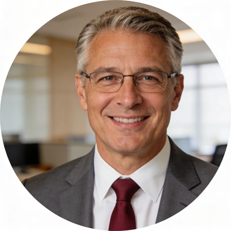 Mature man in a corporate environement